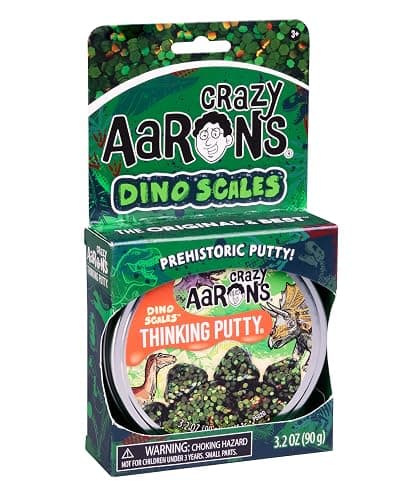 Crazy Aaron's Thinking Putty Dino Scales - Prehistoric Kids Putty Great for Dinosaur and Nature Lovers - Non-Toxic, Never Dries Out - Made in USA thumbnail 4