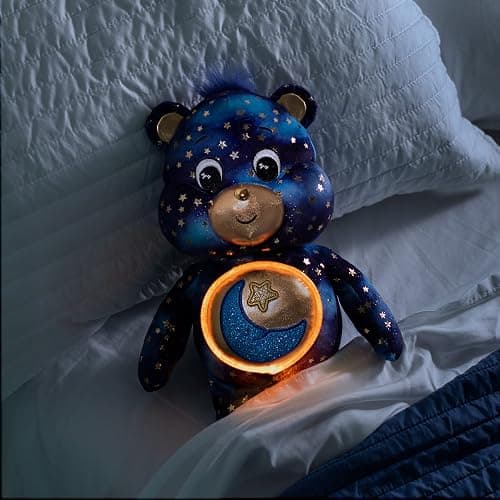 Basic Fun Care Bears Bedtime Bear Collectors Edition 35cm Medium Plush | Collectible Cute Plush Toy with Light-Up Belly, Cuddly Toys for Children, Cute Teddies Suitable for Girls and Boys Ages 4+ thumbnail 5