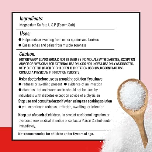 Dr Teal's Pure Epsom Salt Bulk Magnesium Sulfate USP, Fragrance Free, 19 lbs thumbnail 10