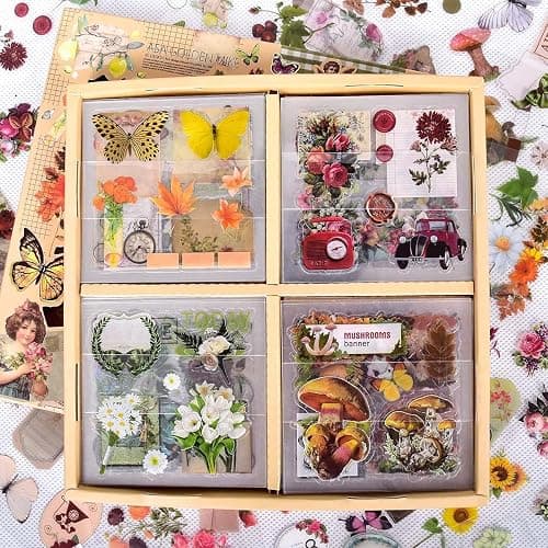 510 Pcs/100 Sheets Stickers for Scrapbooking,Scrapbooking Stickers丨Bullet Journal Stickers for Journaling for Scrapbooking,Bullet Journal Accessories,Journaling Accessories etc - Image 1