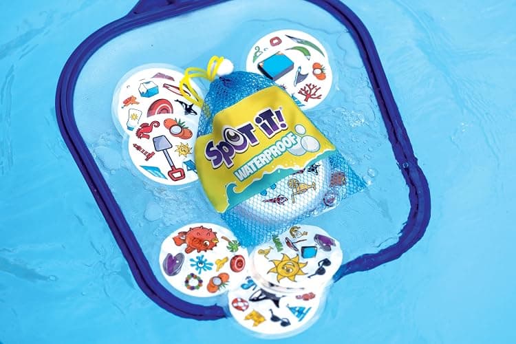 Asmodee Spot It! Waterproof (2024 Refresh) - Eco-Blister Edition, 5-in-1 Visual Perception Game for Quick Reflexes and Family Fun, Ages 6+, 2-8 Players, 10 Minute Playtime thumbnail 5
