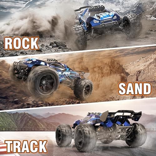 Womaqu Rc Cars 1:14 All Terrain RC Car for Adults & Boys, 4WD Off-Road RC Truck High Speed Fast 40+ KPH, 4X4 Waterproof Remote Control Car with 2 Rechargeable 1300 mAh Batteries thumbnail 6