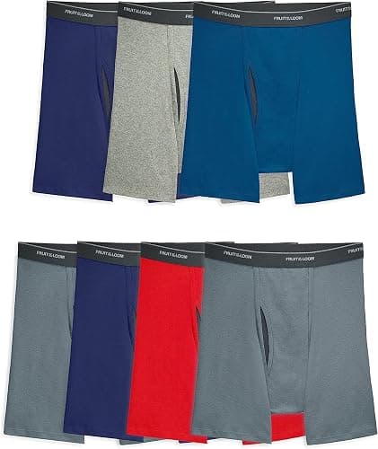 Fruit of the Loom Men's Coolzone Boxer Briefs, Moisture Wicking & Breathable, Assorted Color Multipacks - Image 1