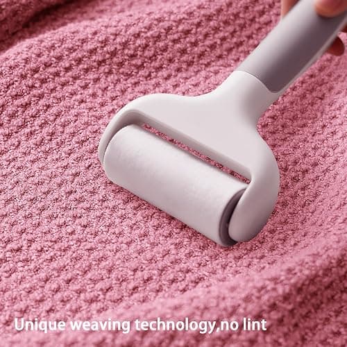 ROLSHOL 2 Pack Microfiber Hair Towel Wrap for Women, 32" x 11" Waffle Weave Hair Plopping Towel for Curly, Long & Thick Hair, Anti-Frizz Hair Turbans for Wet Hair (Light Pink,Coral Pink) thumbnail 4