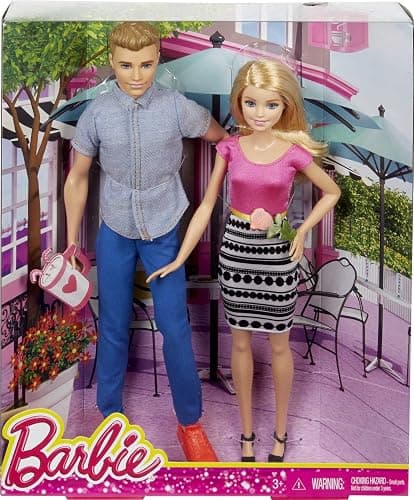 Barbie Dolls, Barbie and Ken Doll 2-Pack Featuring Blonde Hair and Bright Colorful Clothes, Kids Toys and Gifts (Amazon Exclusive) thumbnail 4