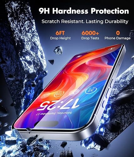 UNBREAKcable 2-Pack Screen Protector for iPhone 16 Pro,Tempered Glass | Double Shatterproof Glass[Easy Installation Frame][9H Hardness] [99.99% % HD Clear][Case Friendly]for iPhone 16 Pro 6.3 inch thumbnail 5