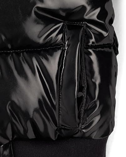 The Children's Place girls Water and Wind Resistant Hooded Zip Front Bomber Puffer Jacket thumbnail 2