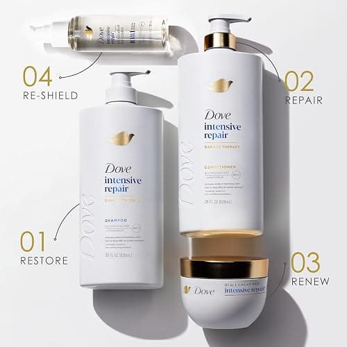Dove Hair Intensive Repair 10in1 Serum Mask for Damaged Hair with Bio-Protein Care Technology and Amino Serum 9.2 fl oz thumbnail 7