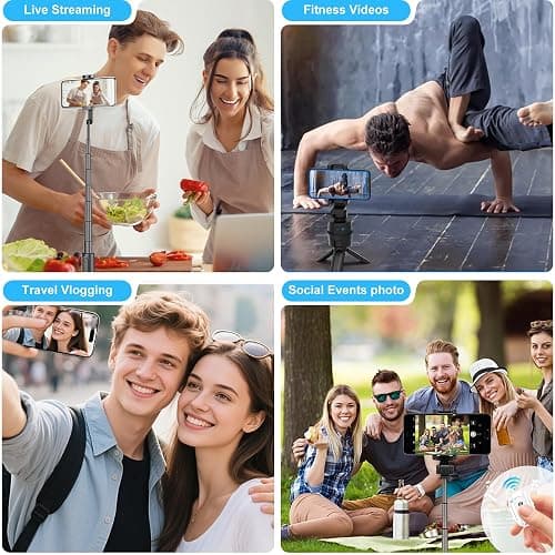 NOLYTH Selfie Monitor Screen iPhone: Magnetic Wireless Phone Back Camera Monitor for Content Creator Photo Video Recording Bluetooth Remote 4.02-inch Display Ideal for Vloggers White thumbnail 2