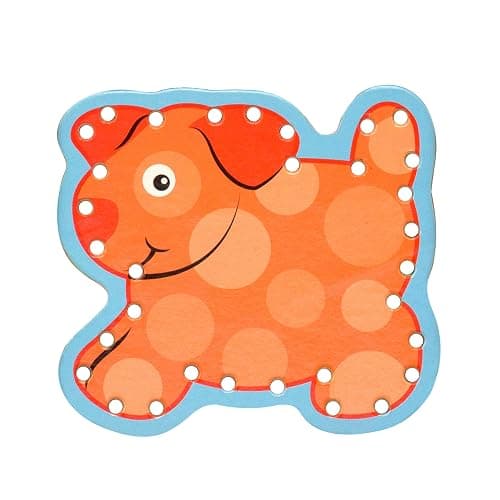 Melissa & Doug Alphabet Wooden Lacing Cards With Double-Sided Panels and Matching Laces thumbnail 4