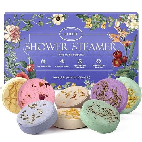 Shower Steamers Aromatherapy Spa Gifts for Women 8 Pack, Shower Bombs Birthday Gifts for Mom with Lavender Natural Essential Oils, Self Care Gifts for Women & Lover - Image 1