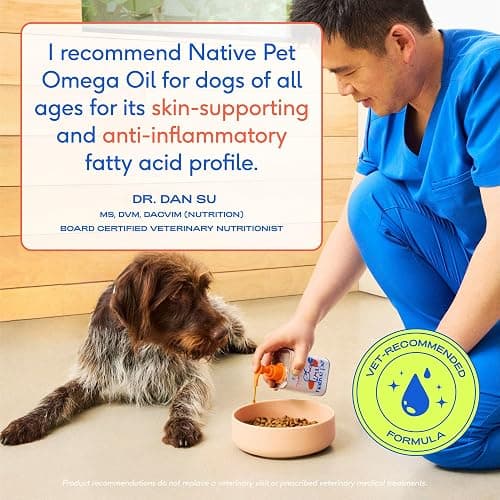Native Pet Omega 3 Fish Oil for Dogs & Cats – Wild Alaskan Salmon Oil for Dogs Skin and Coat, Supports Joints, Heart & Shedding – Fast-Absorbing Omega 3 6 9 Liquid Supplement – 8oz thumbnail 5