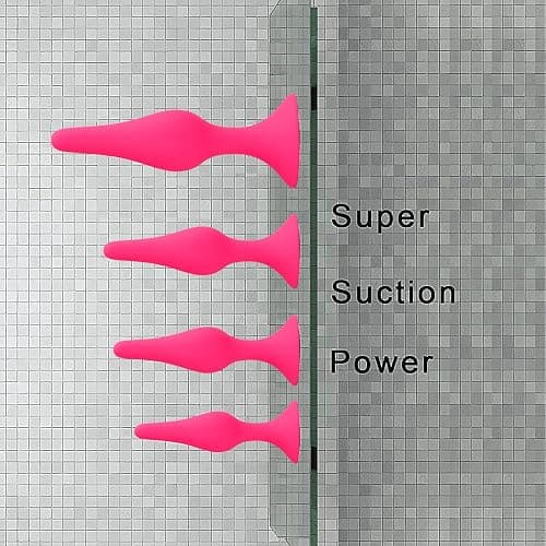 Anal Plug Sex Toys,HISIONLEE 5PCS Sex Anal Toys Silicone Butt Plug Training Kit for Adult Sex Toys & Games Women Male and Beginners (Rose Red) thumbnail 4