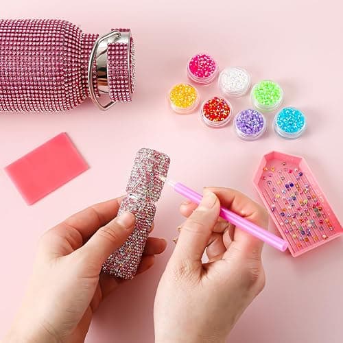 32000Pcs Flatback Rhinestones for Bedazzling Kit 3mm with 4Pcs B7000 Glue | Multicolor Bedazzler Kit with Rhinestones and Tools DIY Bedazzling Gems for Crafting Book Clothing Shoes Cups thumbnail 3