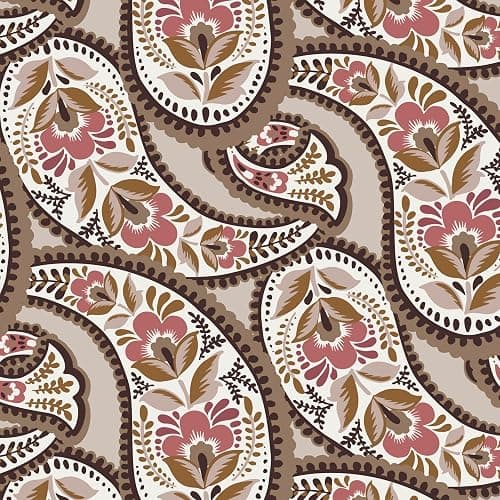 Premium Cotton Lunch Bag, Blooming Paisley, One Size thumbnail 4