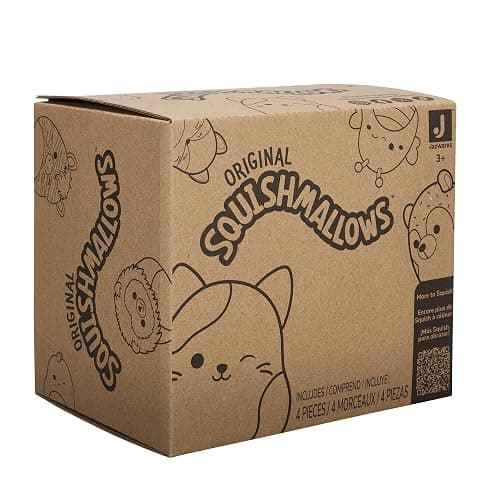 Squishmallows Original 5-Inch Holiday 4-Pack – Ethel Hot Chocolate, Floyd French Fries, Keiko Blue Christmas Tree, Ricardo Peppermint Bat – Official Jazwares Plush (Little) thumbnail 4