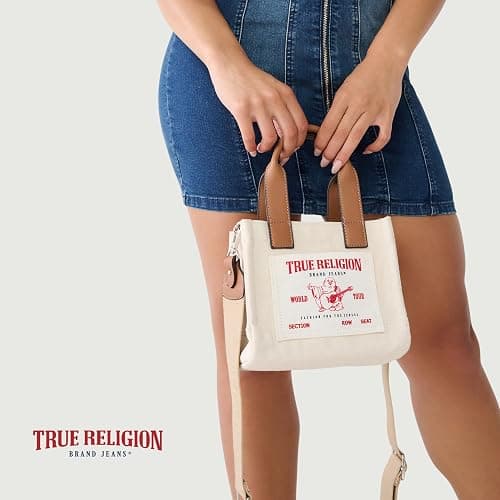 True Religion Tote Bag,kids Mini Travel Shoulder Bag with Adjustable Strap thumbnail 2