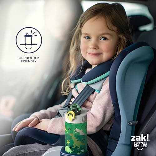 Zak Designs Disney Sage Water Bottle For School or Travel, 25oz Durable Plastic Water Bottle With Straw, Handle, and Leak-Proof, Pop-Up Spout Cover (Stitch) thumbnail 10