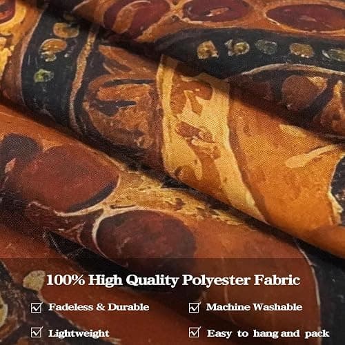 Accnicc Boho Mandala Tapestry Wall Hanging Hippie Bohemian Floral Medallion Indian Tapestry Aesthetic Wall Art Small Vintage Orange Brown Tapestries for Bedroom Living Room Dorm Decor 48 x 36 Inch thumbnail 7