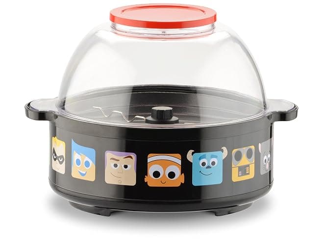Disney Pixar Stir Popcorn Popper by Select Brands - Electric Countertop Popcorn Maker with Stirring Rod - Includes Kernel Scoop & Oil Spoon - Home Kitchen Appliance for Movies, Parties & More thumbnail 2