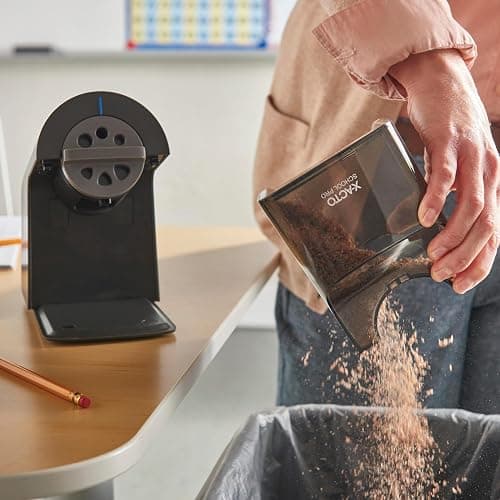 X-ACTO Pencil Sharpener, School Pro Electric Pencil Sharpener, With Six Size Dial, XL Shavings Bin, Black, 1 Count - Heavy Duty, Teacher and School Supplies thumbnail 6