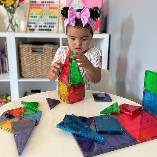 MAGNA-TILES Classic 32-Piece Magnetic Construction Set, The ORIGINAL Magnetic Building Brand thumbnail 7