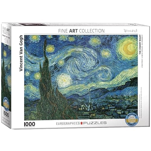 Eurographics 6000-1204 Starry Night by Vincent Van Gogh 1000-Piece Puzzle - Image 1