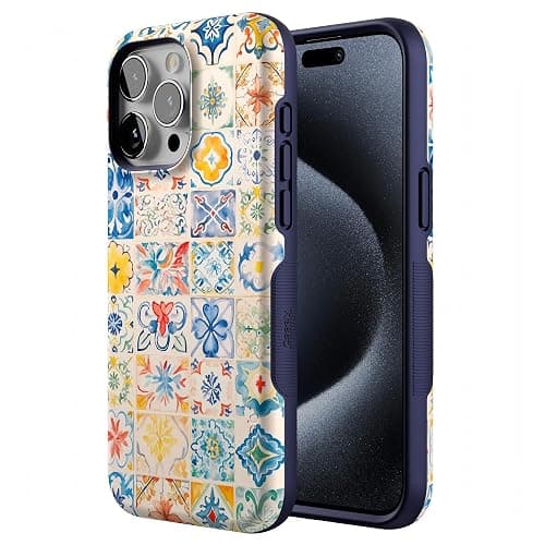 Casely iPhone 15 Pro Max Case | Tuscan Tiles | Dolce Vita | Compatible with MagSafe | Bold Protective Design thumbnail 2