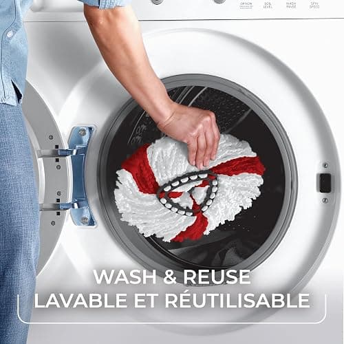 Vileda EasyWring Spin Mop & Bucket Floor Cleaning System with Power Mop Head | Hands-Free Wringing Mop Bucket | Extendable Handle | Safe on All Floor Types| Mop Refill Removes Tough Dirt and Grime thumbnail 6