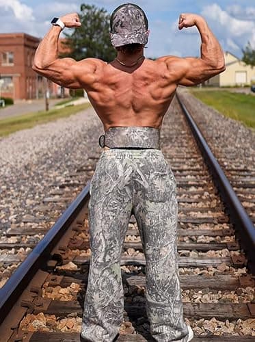 Piuntersite Men's Camo Sweatpants Loose Fit Joggers Waist Pockets Quick-Dry Hunting Hiking Workout Athletic Pants thumbnail 9
