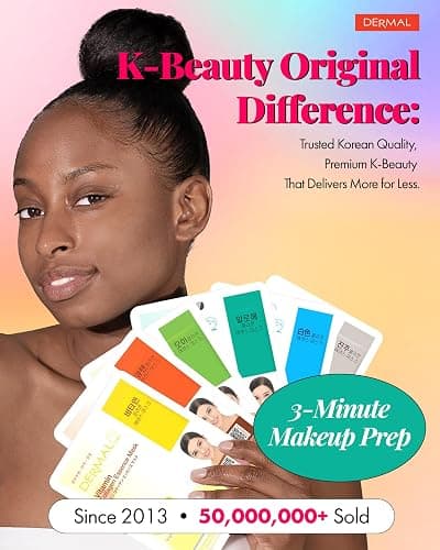 DERMAL 39 Combo Pack Made in Korea Facial Mask – 20+ Years of K-Beauty Experience, Premium Quality Korean Sheet Masks for Daily Skincare Routine thumbnail 7