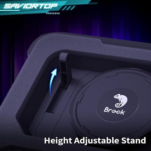 Brook Saviortop Gaming Laptop Cooler, IC Core Cooling Pad with Advanced Turbo Fan, Fast Cooling for Laptops 10-19in, Adjustable Speed, Touch Control, USB-C & USB-A Ports, Compact & Portable Design thumbnail 7