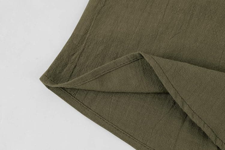 Ryannology Mens Linen Shirts Casual Cotton 3/4 Sleeve Regular-Fit Henley T-Shirt Summer Lightweight Beach Yoga Tops thumbnail 6