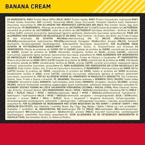 Optimum Nutrition Gold Standard 100% Whey Muscle Building and Recovery Protein Powder With Naturally Occurring Glutamine and BCAA Amino Acids, Banana Cream Flavour, 30 Servings, 900 g thumbnail 8