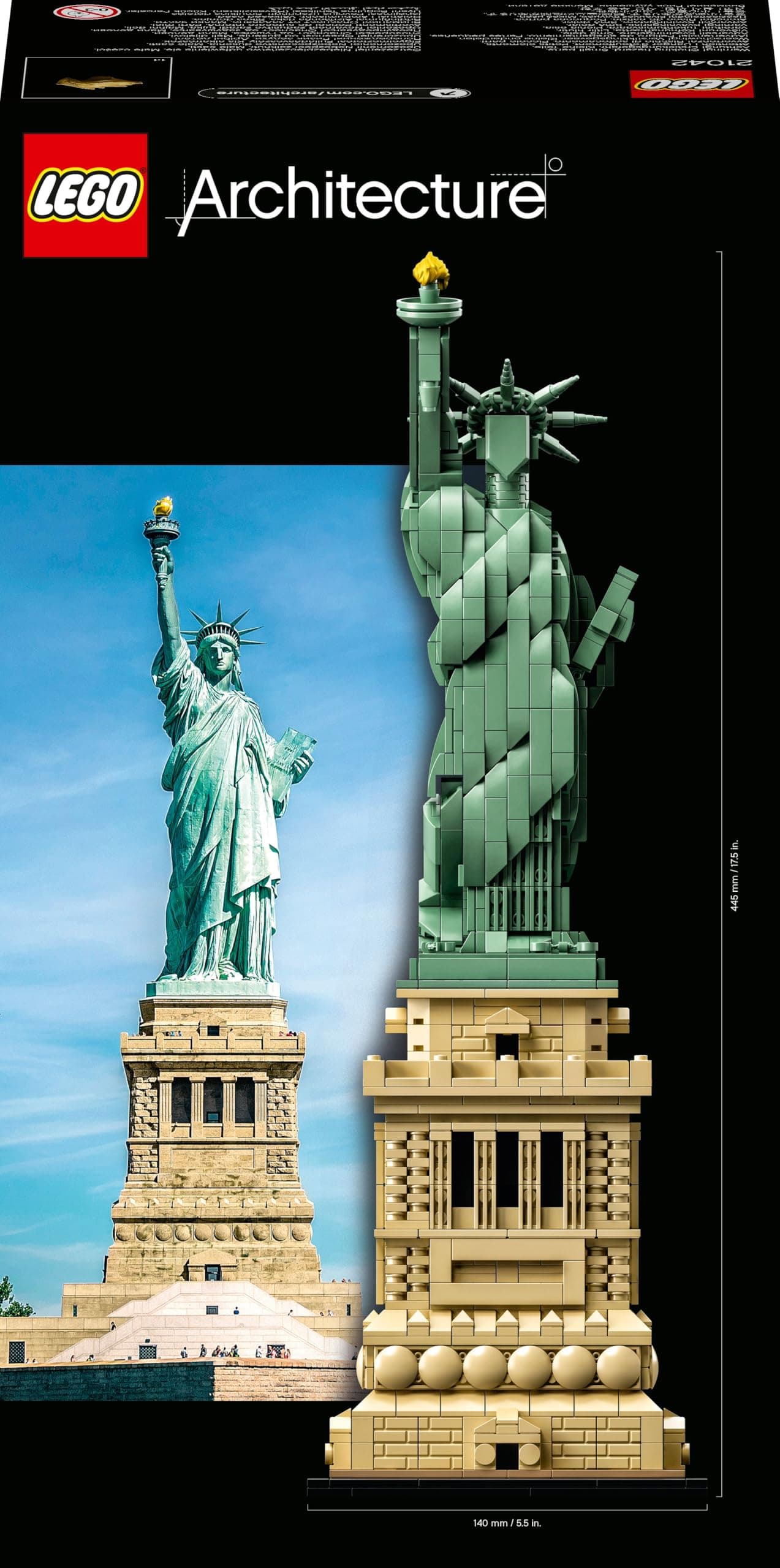 LEGO Architecture Frihetsgudinnan Stor Arkitektur Byggsats med New York Souvenir 21042 thumbnail 10