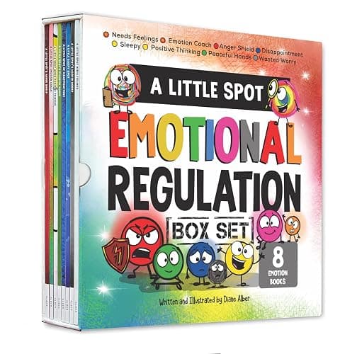 A Little SPOT Emotional Regulation Box Set (Books 49-56: Peaceful Hands, Anger Shield, Needs Feelings, Sleep, Disappointment, Wasted Worry, Positive Thinking, and Emotion Coach) - Image 1