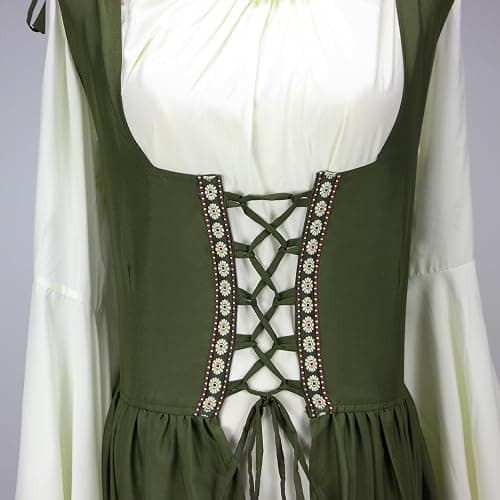 Abaowedding Womens's Medieval Renaissance Costume Cosplay Over Dress thumbnail 5