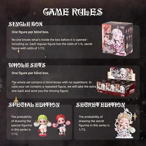 POP JOY Blind Box PVC Figure, Kawaii Girl Collectible Toy (1 Random Box) | Surprise blind box PVC figure with cute girl design, includes ID card. Kawaii collectible toy gift thumbnail 4