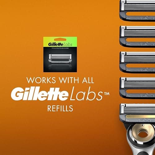 Gillette Heated Razor for Men, Starter Shave Kit by GilletteLabs, 1 Handle, 2 Razor Blade Refills, 1 Charging Dock thumbnail 6