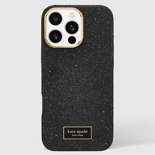 kate spade new york iPhone 16 Pro Max Case - Compatible with MagSafe - Designer Phone Case - Crystal Pave Nightfall thumbnail 8