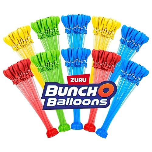 Original Bunch O Balloons Multi-Colored 330+ Rapid-Filling Self-Sealing Water Balloons (Amazon Exclusive 10 Pack) by ZURU Water Balloon for the Whole Family, Kids, Teens, Adults - Image 1