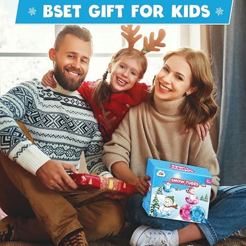 ZMLM Snow Tube for Sledding -2 Pack/3 Pack 36" Inflatable Snow Sled for Kids and Adults Heavy Duty Blow Up Tube with Handles Outdoor Winter Toys Gift for Sport Supplies thumbnail 8
