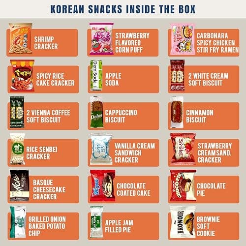 DAGAON Finest Korean Snack Box 42 Count – Variety Snacks Including Korean’s Favorite Chips, Biscuits, Cookies, Pies, Candies. Perfect appetizing Korean treats for any occasions, gifts and everyone. thumbnail 6