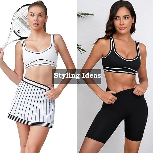 Move With You Women Sweetheart Padded Sports Bra- Workout Fitness Square Neck Low Back Yoga Bra thumbnail 5