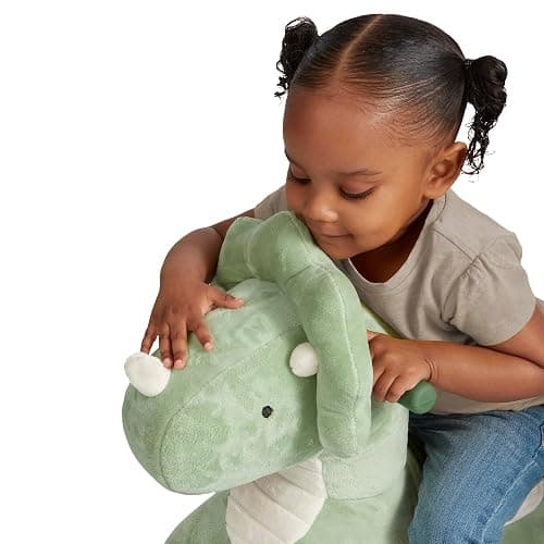 Radio Flyer Dash The Rolling Dinosaur Ride On, Ages 1-3, EZ-Glide 360-degree Wheels, Easy Grip Handles, Soft Plush Face, Ideal for Active and Imaginative Play, Toddler Ride On Toys thumbnail 5