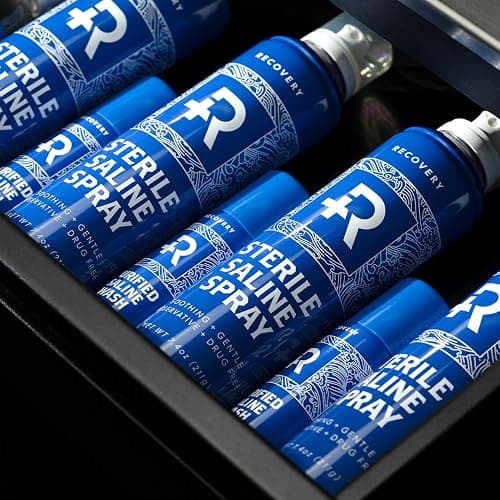 Recovery Aftercare Piercing Aftercare Saline Spray, All Natural Cleaner, 7.4 Ounce Can thumbnail 3