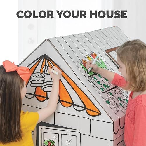 Bankers Box at Play Large Color in Treats N' Eats Playhouse, Cardboard Playhouse and Life Size Craft Activity for Kids and Families thumbnail 3