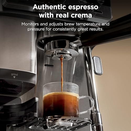 Ninja Luxe Café Mini Plus with AutoFroth, Espresso & Drip, Stainless, ES351 | Built-in Burr Grinder, Precision Scale & Hands-Free Auto Frothing, Lattes, Cappuccinos & More thumbnail 5