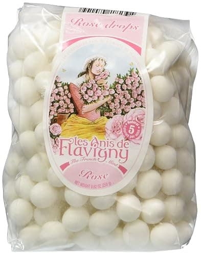 Rose Flower Abbaye de Flavigny Anise drops all natural bulk 8.82 oz Bag - Image 1