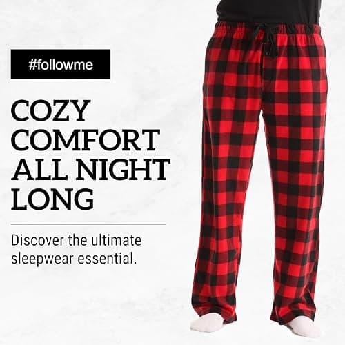 #followme Polar Fleece Pajama Pants for Men Sleepwear PJs thumbnail 4
